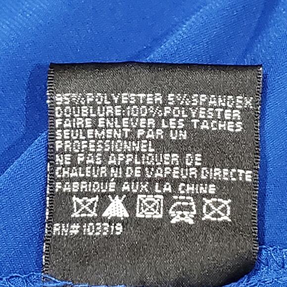 Blondie Nites Blue One Shoulder Jewel Embellished Formal Evening Prom Dress 5 - Picture 6 of 8